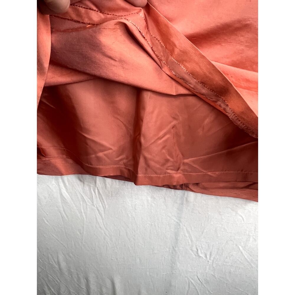 NWT Talbots Silk Shantung Sleeveless Dress in coral, size 10P - Picture 6 of 11